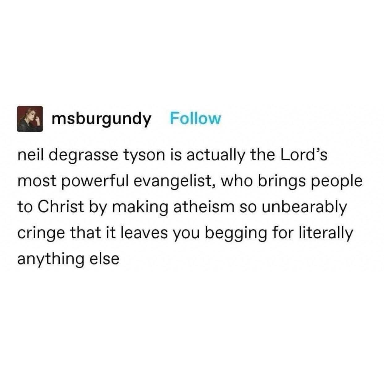 Epic atheist self-ownage - General Discussion - AddFaith, image size:1242x1242