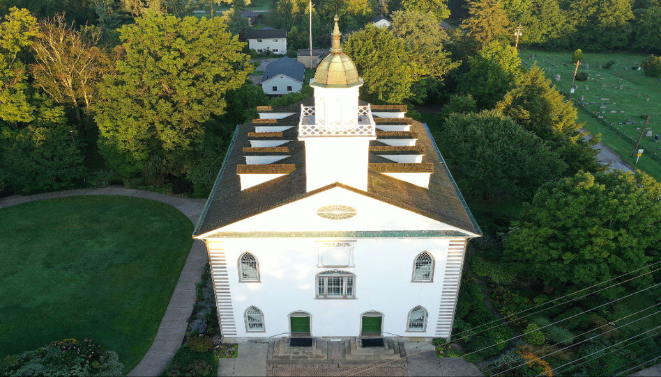 he Kirtland Ohio Temple, the first temple built by early members of The Church of Jesus Christ of Latter-day Saints.